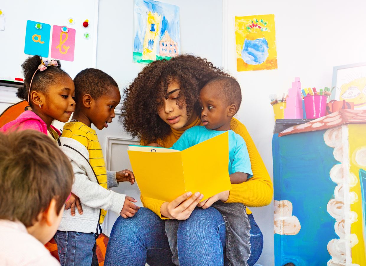 Acres of fun Pre-school provides an early childhood program (Montessori curriculum) in which children combine learning with play.